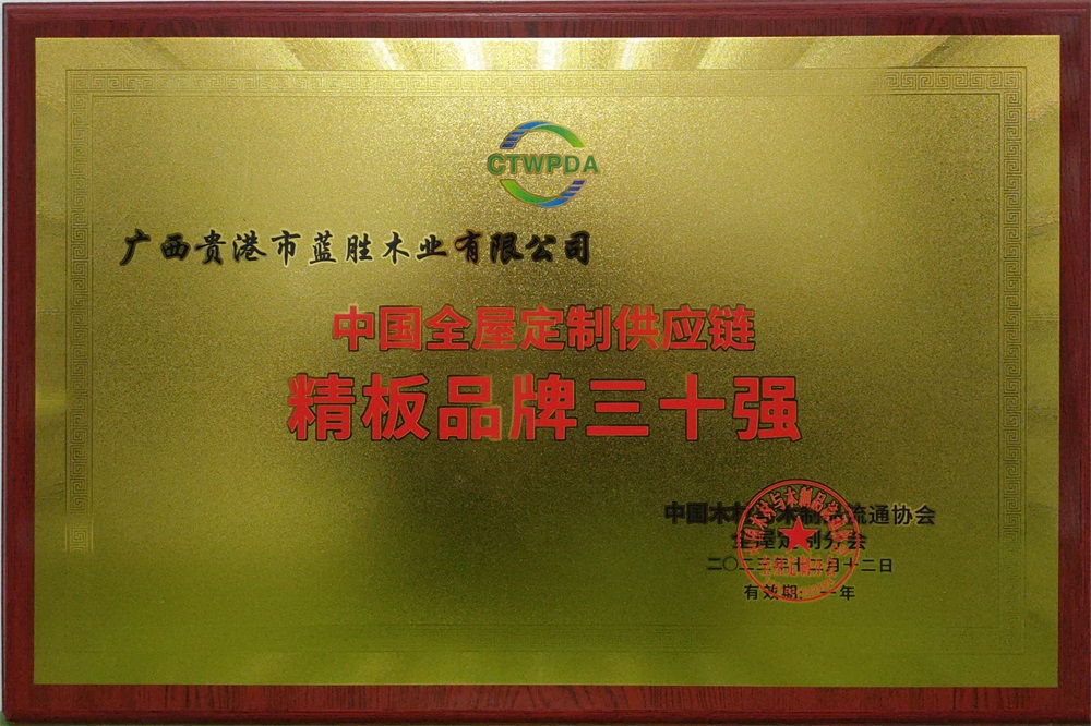2023精板品牌三十強
